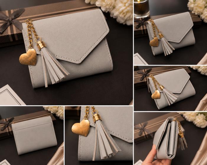 Compact Trifold Wallet for Women