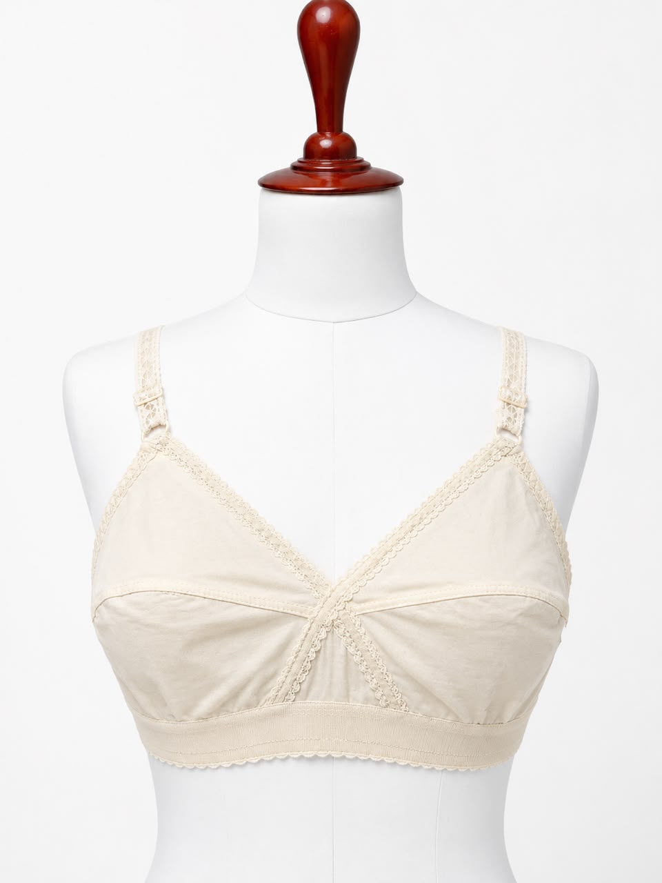 Deluxe Cotton Wireless Comfort Bra – Soft Non-Padded Everyday Bra